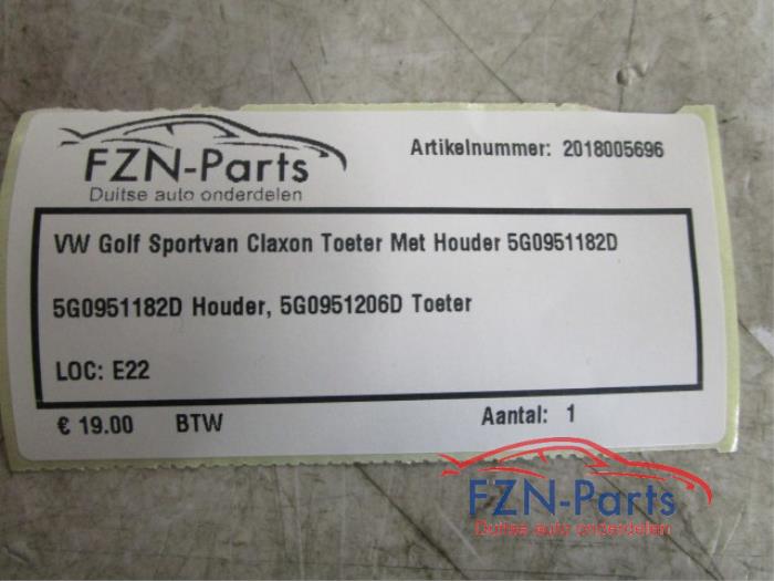 Claxon Volkswagen Golf Sportsvan (22727240)