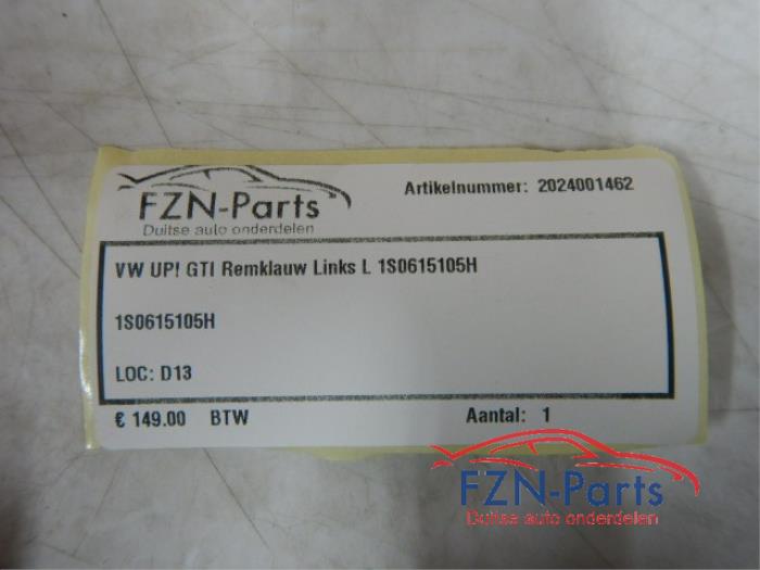 VW UP! GTI Remklauw Links L 1S0615105H
