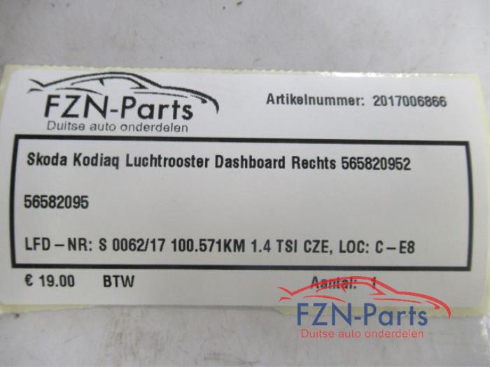 Luchtrooster Dashboard Skoda Kodiaq (22735878)