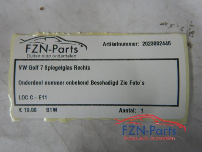 Spiegelglas rechts Volkswagen Golf (22726290)