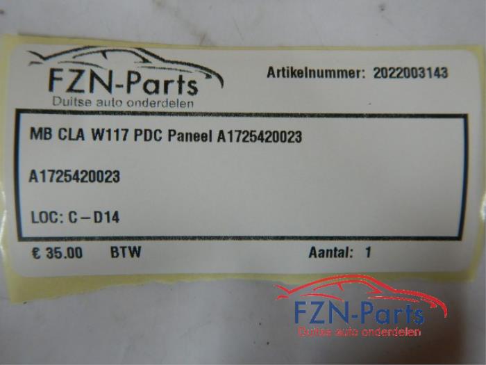 PDC paneel Mercedes CLA (22738188)