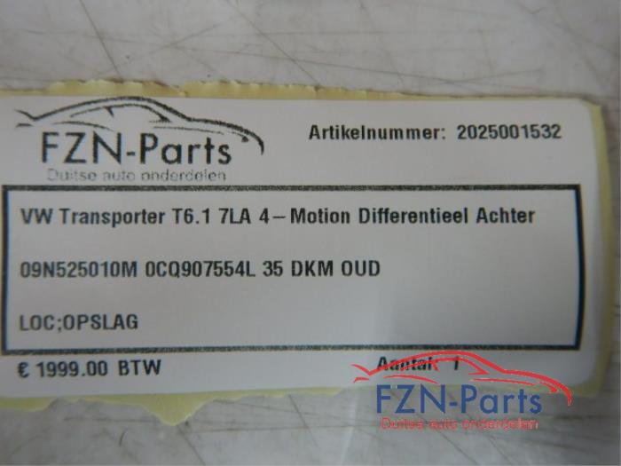 Differentieel lock 4x4 Volkswagen Transporter (22733880)