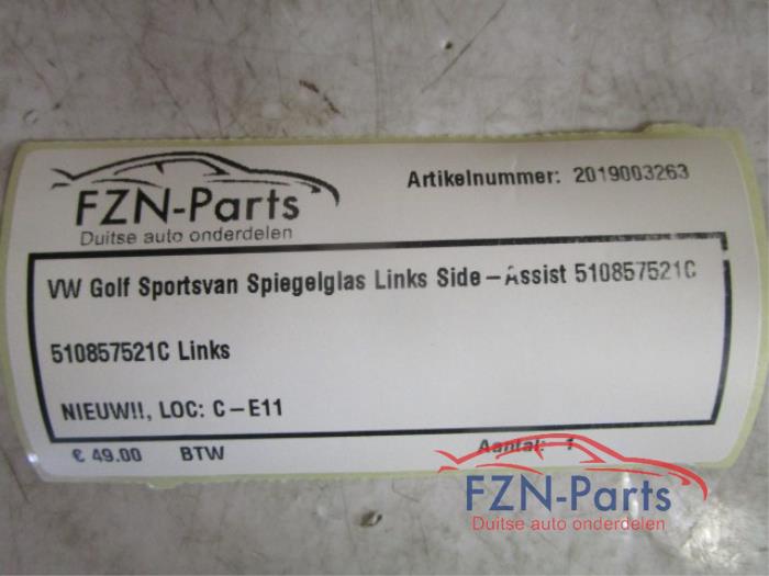 Spiegelglas links Volkswagen Golf Sportsvan (22726046)