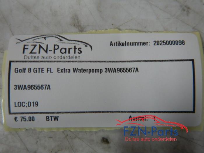 Extra waterpomp Volkswagen Golf (22729271)