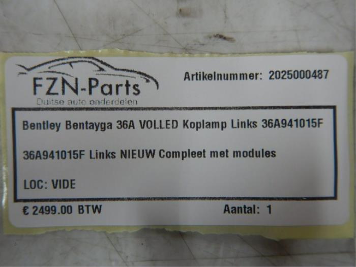 Koplamp links Bentley Bentayga (22721393)