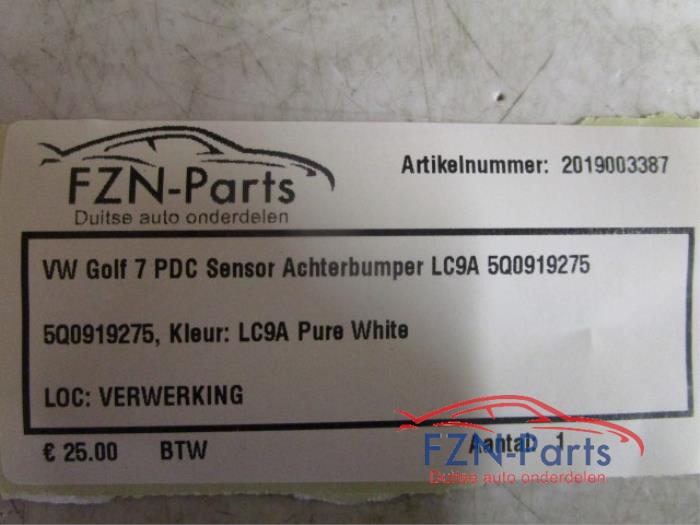 VW Golf 7 PDC Sensor Achterbumper LC9A
