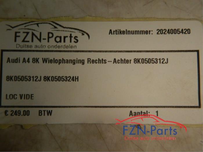 Wielophanging rechts-achter Audi A4 (22729596)
