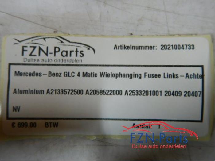 Mercedes-benz GLC 4 Matic wielophanging fusee links-achter aluminium