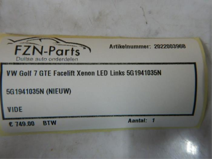 VW Golf 7 GTE Facelift Xenon LED Links