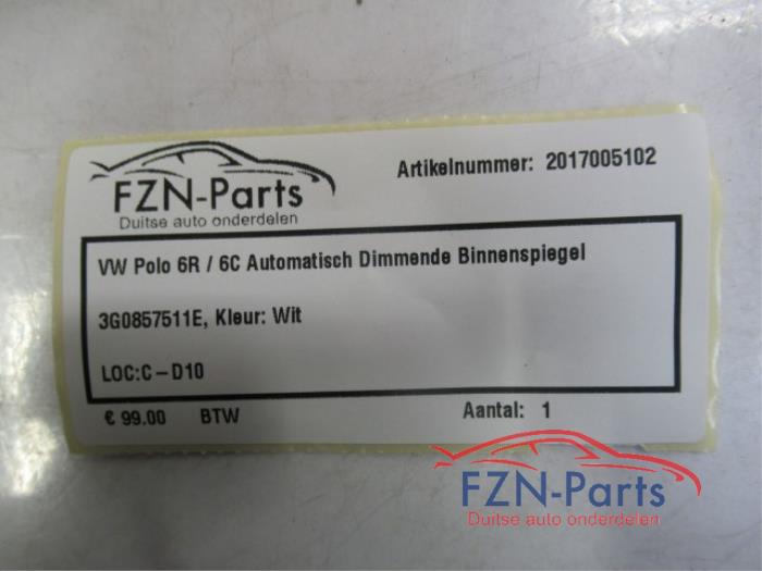 VW Polo 6R / 6C Automatische Dimmende Binnenspiegel