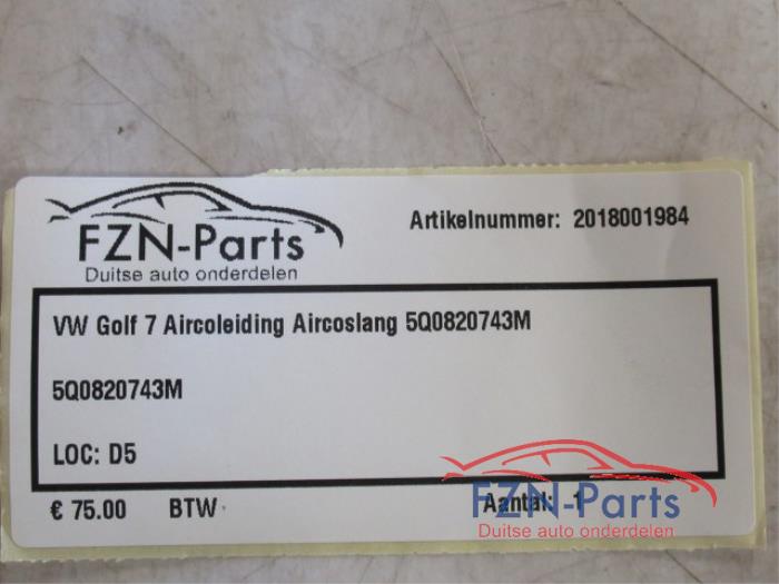 VW Golf 7 Aircoleiding Aircoslang