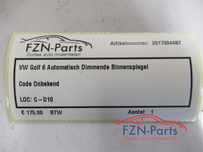 VW Golf 6 Automatisch Dimmende Binnenspiegel