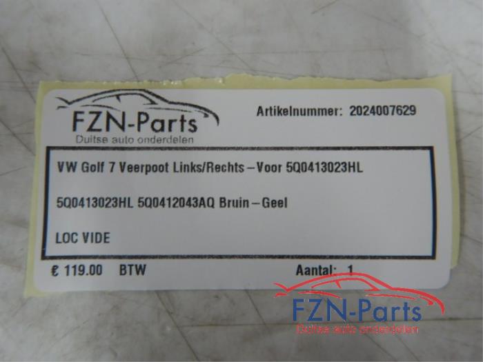 VW Golf 7 Veerpoot Links/Rechts-Voor 5Q0413023HL 5Q0412043AQ