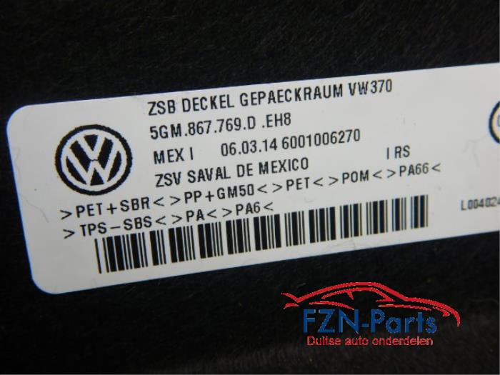 Hoedenplank Volkswagen Golf (22731018)