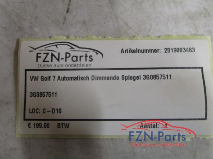 VW Golf 7 Automatisch Dimmende Spiegel