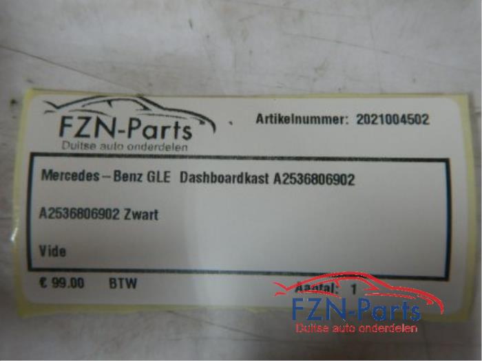 Mercedes-benz GLC dashboardkast