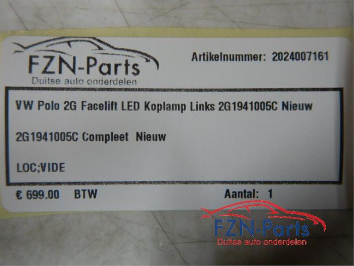 VW Polo 2G Facelift LED Koplamp Links