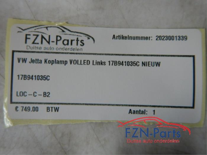 VW Jetta Koplamp VOLLED Links