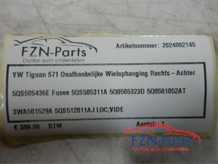 VW Tiguan 571 Onafhankelijke Wielophanging Rechts-achter