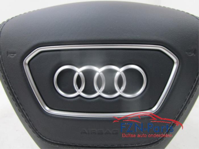 Audi A6 A7 4K Stuurairbag Leer Zwart Stiksel