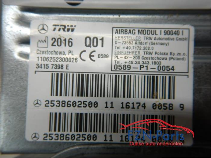Mercedes-Benz GLC W253 Stoelairbag Links