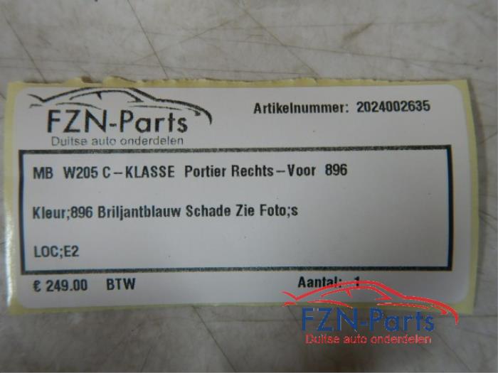 Portier 4Deurs rechts-voor Mercedes C-Klasse (22723105)