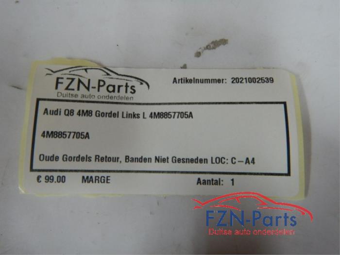Veiligheidsgordel links-voor Audi Q8 (22728057)