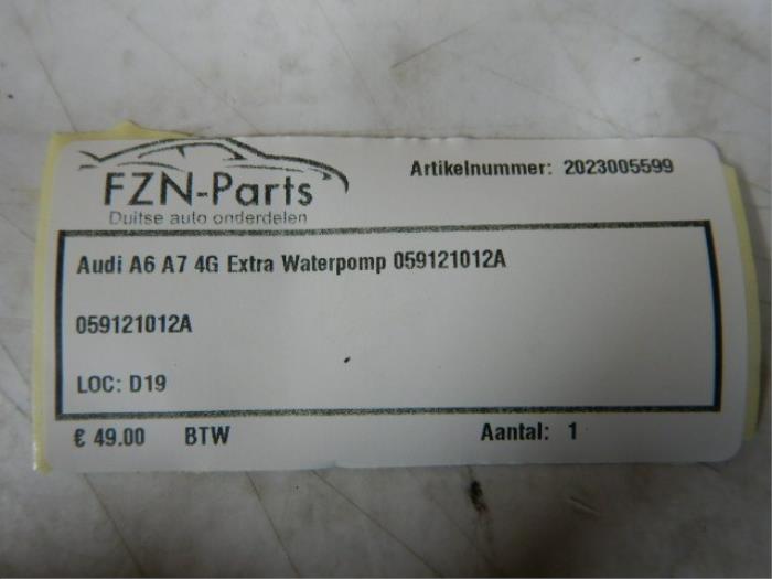 Extra waterpomp Audi A6 (22729255)