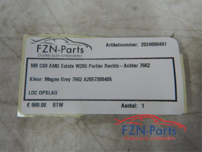 Portier 4Deurs rechts-achter Mercedes C-Klasse (22723877)