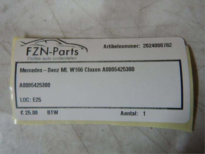Mercedes-Benz ML W166 Claxon