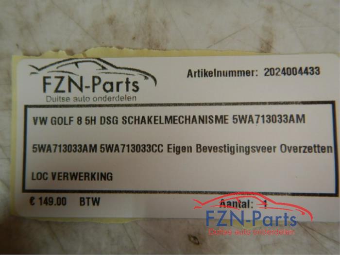 VW Golf 8 DSG Schakelmechanisme