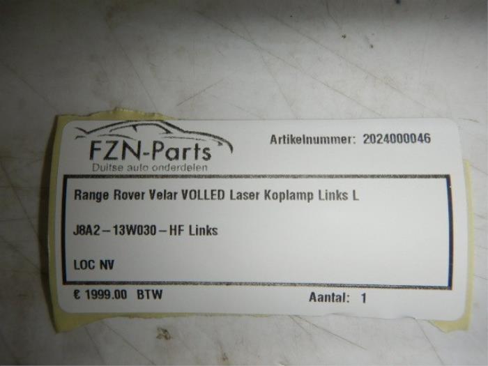 Koplamp links Landrover Velar (22721411)