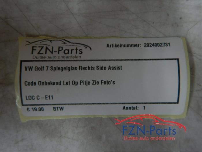 Spiegelglas rechts Volkswagen Golf (22726289)