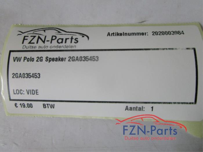 VW Polo 2G Speaker