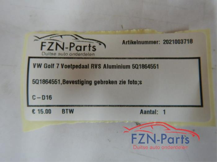 Voetsteun Volkswagen Golf (22742365)