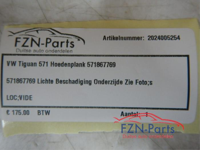 Hoedenplank Volkswagen Tiguan (22730999)