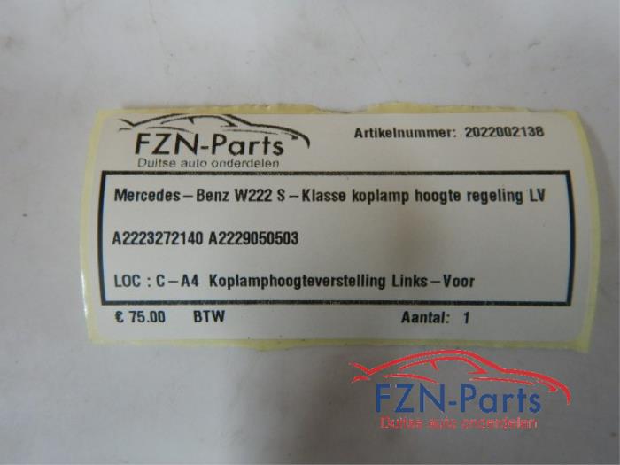 Mercedes-Benz W222 S-Klasse Koplamp Hoogte Regeling Links-Voor