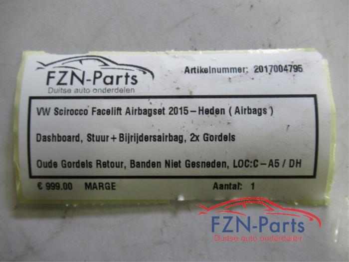 Airbag set + dashboard Volkswagen Scirocco (22727714)
