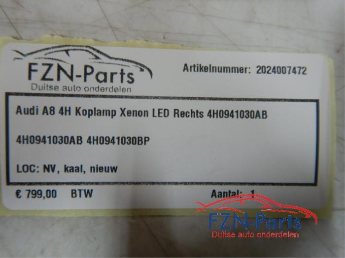 Koplamp rechts Audi A8 (22722857)