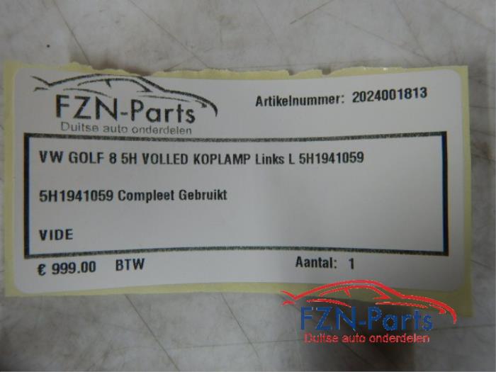 VW Golf 8 5H VOLLED Koplamp Links L