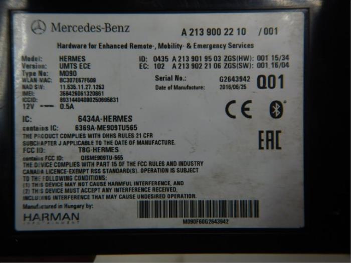 Mercedes-Benz C-Klasse W205 Bluetooth Module A