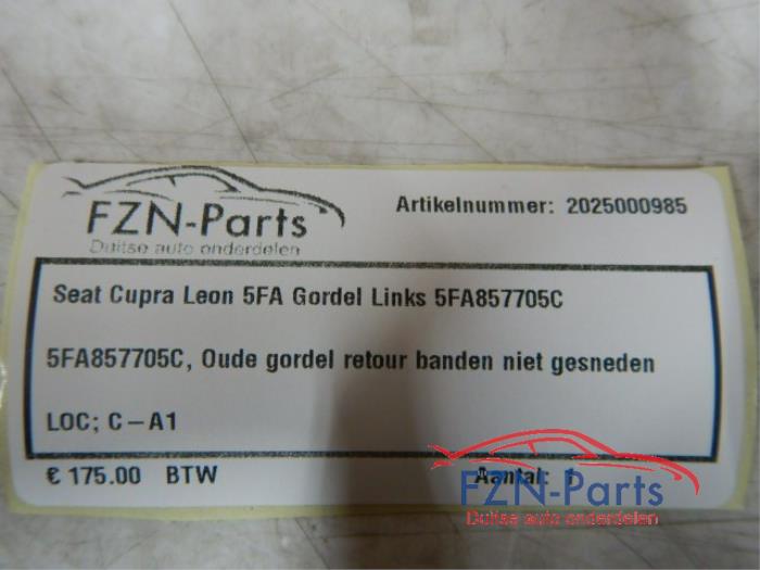 Veiligheidsgordel links-voor Seat Leon (22728074)