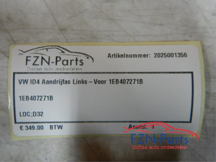 VW ID4 Aandrijfas Links-voor
