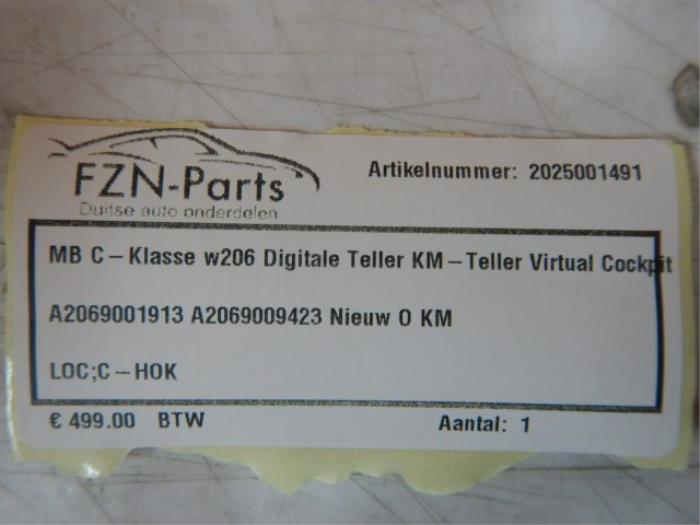 Mercedes-Benz C-Klasse W206 Digitale teller Km-Teller Virtual Cockpit