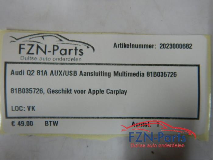 AUX/USB aansluiting Audi Q2 (22732796)