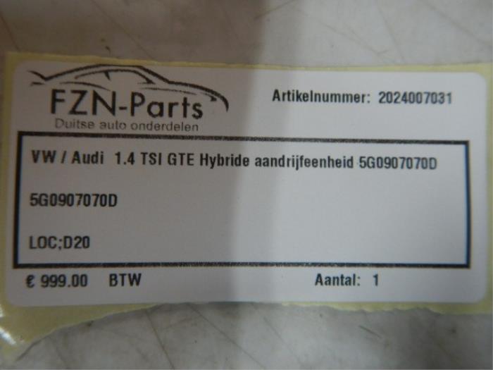 Hybride aandrijfeenheid Volkswagen Diversen (22744308)