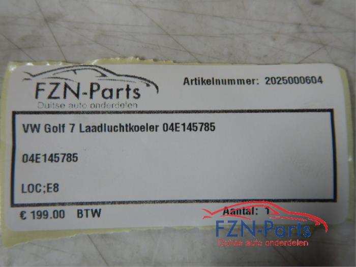 VW Golf 7 Laadluchtkoeler