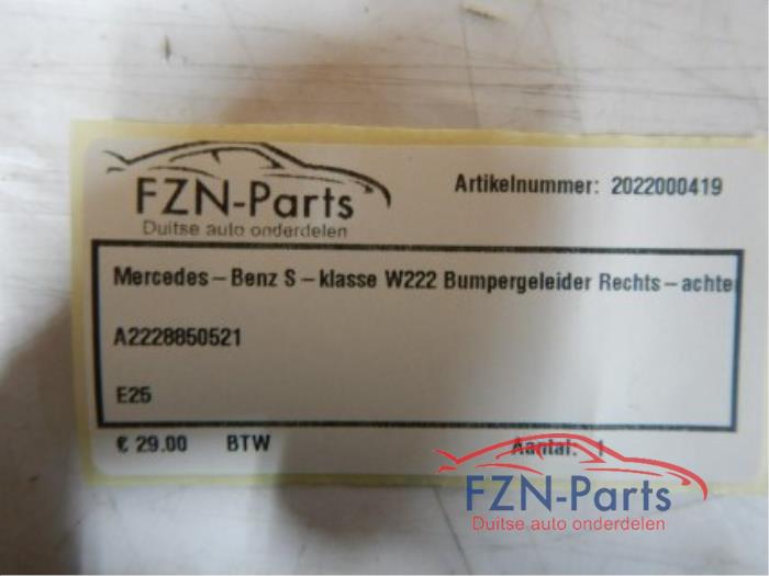 Mercedes-Benz S-Klasse W222 Bumpergeleider Rechts-Achter