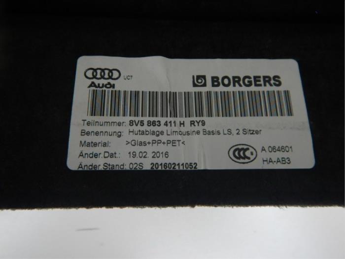 Audi A3 8V5 Sedan Hoedenplank