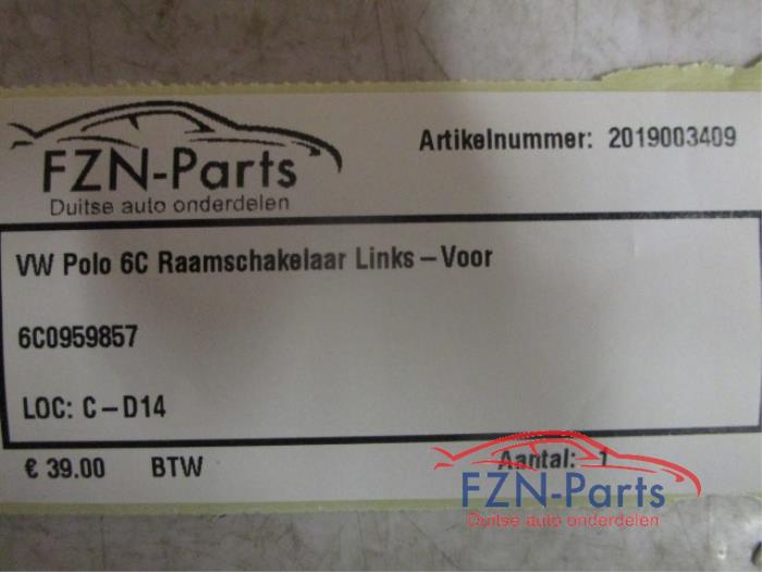 VW Polo 6C Raamschakelaar Links-Voor